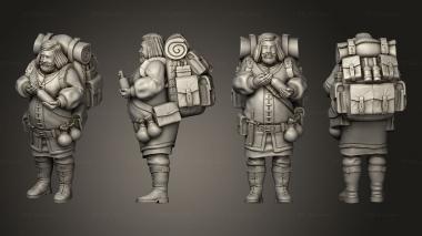 Military figurines Nomadic Caravan Merchant 3d model