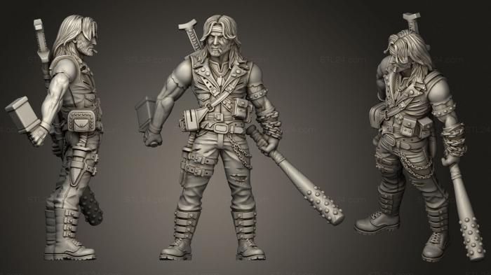 Military figurines (Gerardo From Wasteland, STKW_1031) 3D models for cnc