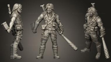 Military figurines Gerardo From Wasteland 3d model