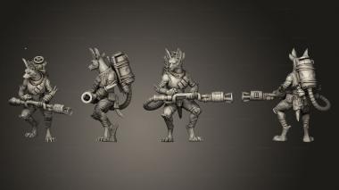 Military figurines Nomads 1 Fumigator 3d model