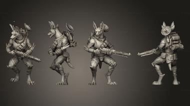 Military figurines Nomads 1 Rifle 3d model