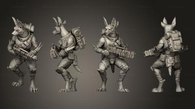 Military figurines Nomads 1 Zapper 3d model