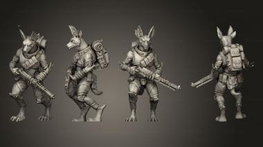 Military figurines Nomads 2 Rifle 3d model