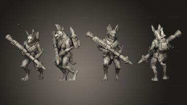 Military figurines Nomads 2 Rocket 3d model