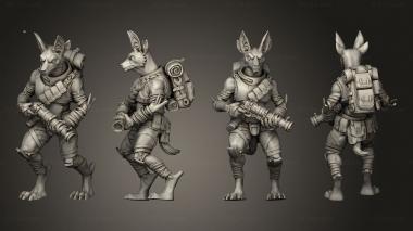 Military figurines Nomads 2 Shotgun 3d model
