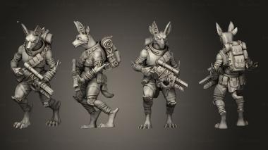 Military figurines Nomads 2 Spiker 3d model