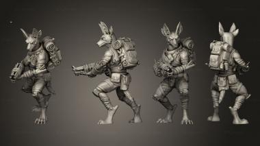 Military figurines Nomads 3 Blaster 3d model