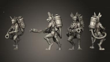 Military figurines Nomads 3 Fumigator 3d model