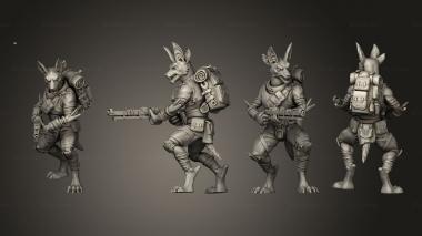 Military figurines Nomads 3 Rifle 3d model