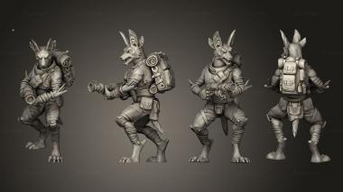 Military figurines Nomads 3 Shot Gun 3d model