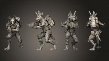 Military figurines Nomads 4 Zapper 3d model
