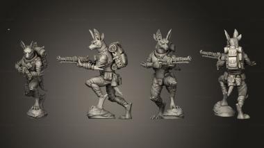 Military figurines Nomads 5 Rifle 3d model
