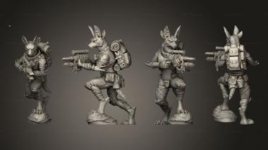 Military figurines Nomads 5 Spiker 3d model