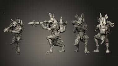 Military figurines Nomads 6 Rocket 3d model