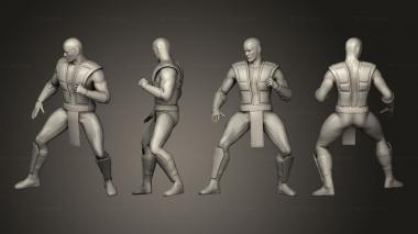 Military figurines noob saibot mk 3d model