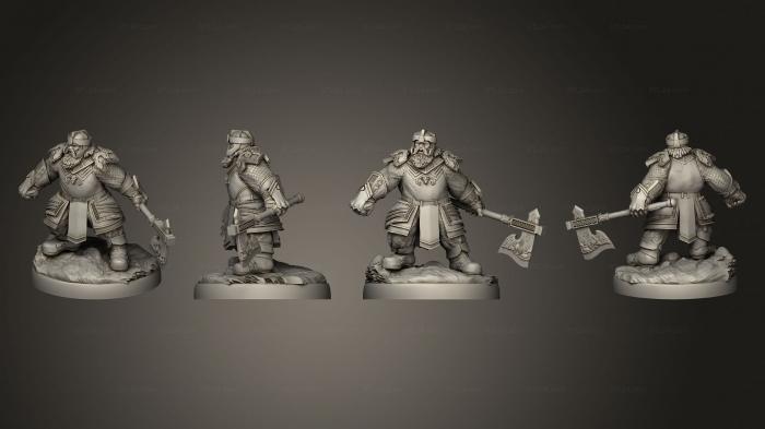 Military figurines (Nordic Dwarf Axe, STKW_10336) 3D models for cnc