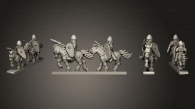 Military figurines NORMAN RIDERS STRIPE 01 3d model