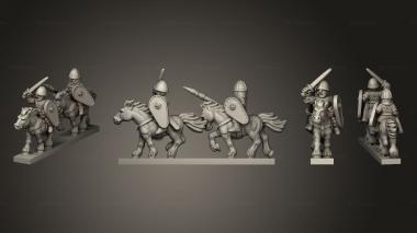 Military figurines NORMAN RIDERS STRIPE 03 3d model