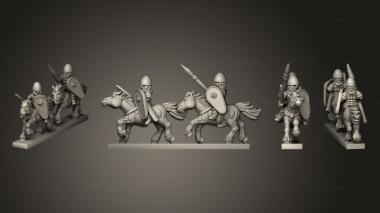 Military figurines NORMAN RIDERS STRIPE 04 3d model