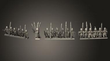 Military figurines NORMAN WARRIORS STRIPE 02 3d model