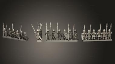 Military figurines NORMAN WARRIORS STRIPE 03 3d model