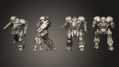 Military figurines NTG Prime 4 3d model