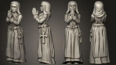 Military figurines nun 3d model