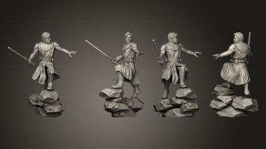 Military figurines Obi Wan 3d model
