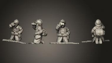 Military figurines OBSERVER 01 3d model