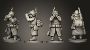 Military figurines OBSERVER 02 3d model