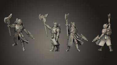 Military figurines Officer Type 2 3d model