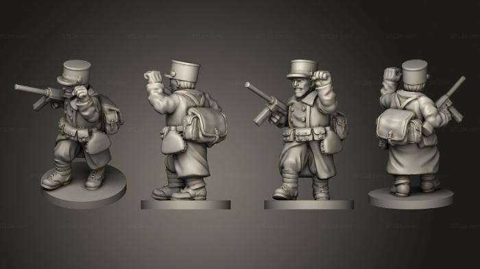 Military figurines (officer 02, STKW_10410) 3D models for cnc
