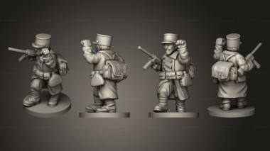 Military figurines officer 02 3d model