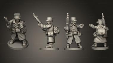 Military figurines officer 03 3d model