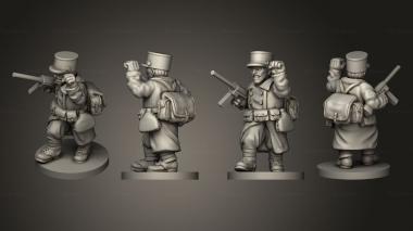 Military figurines OFFICERS FRA OFFICER A BASE 3d model