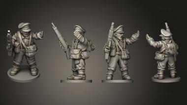 Military figurines OFFICERS GB 15 OFFICER B 3d model