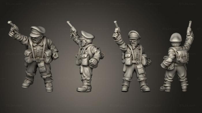 Military figurines (OFFICERS GB OFFICER A 001, STKW_10416) 3D models for cnc