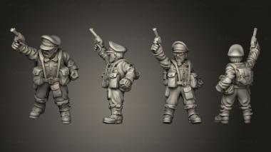 Military figurines OFFICERS GB OFFICER A 001 3d model