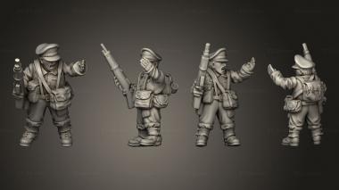 Military figurines OFFICERS GB OFFICER A 002 3d model