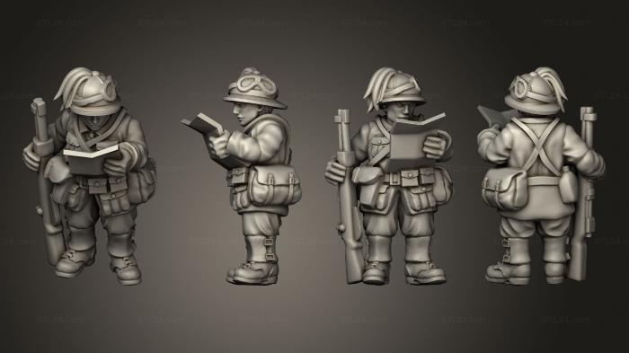 Military figurines (OFFICERS ITA OFFICER A, STKW_10419) 3D models for cnc