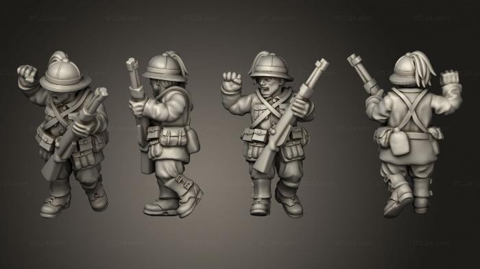 Military figurines (OFFICERS ITA OFFICER B, STKW_10421) 3D models for cnc