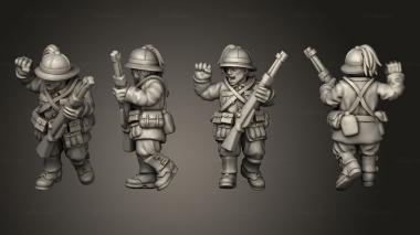 Military figurines OFFICERS ITA OFFICER B 3d model