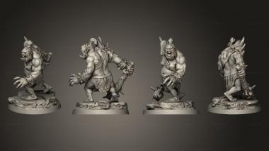 Military figurines ogre 2 3d model
