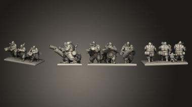 Military figurines Ogre  03 3d model