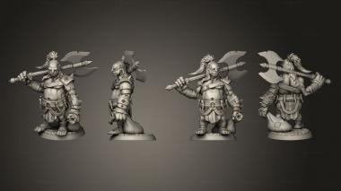 Military figurines Ogre Axe Wielder 3d model