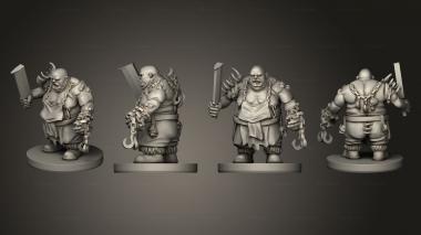 Military figurines Ogre Butcher 3d model