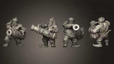 Military figurines Ogre cannon A 3d model