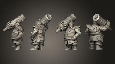 Military figurines Ogre Cannon C 3d model