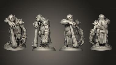 Military figurines Ogre Club Meister 3d model
