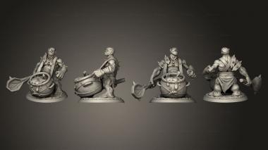 Military figurines Ogre Cook 3d model
